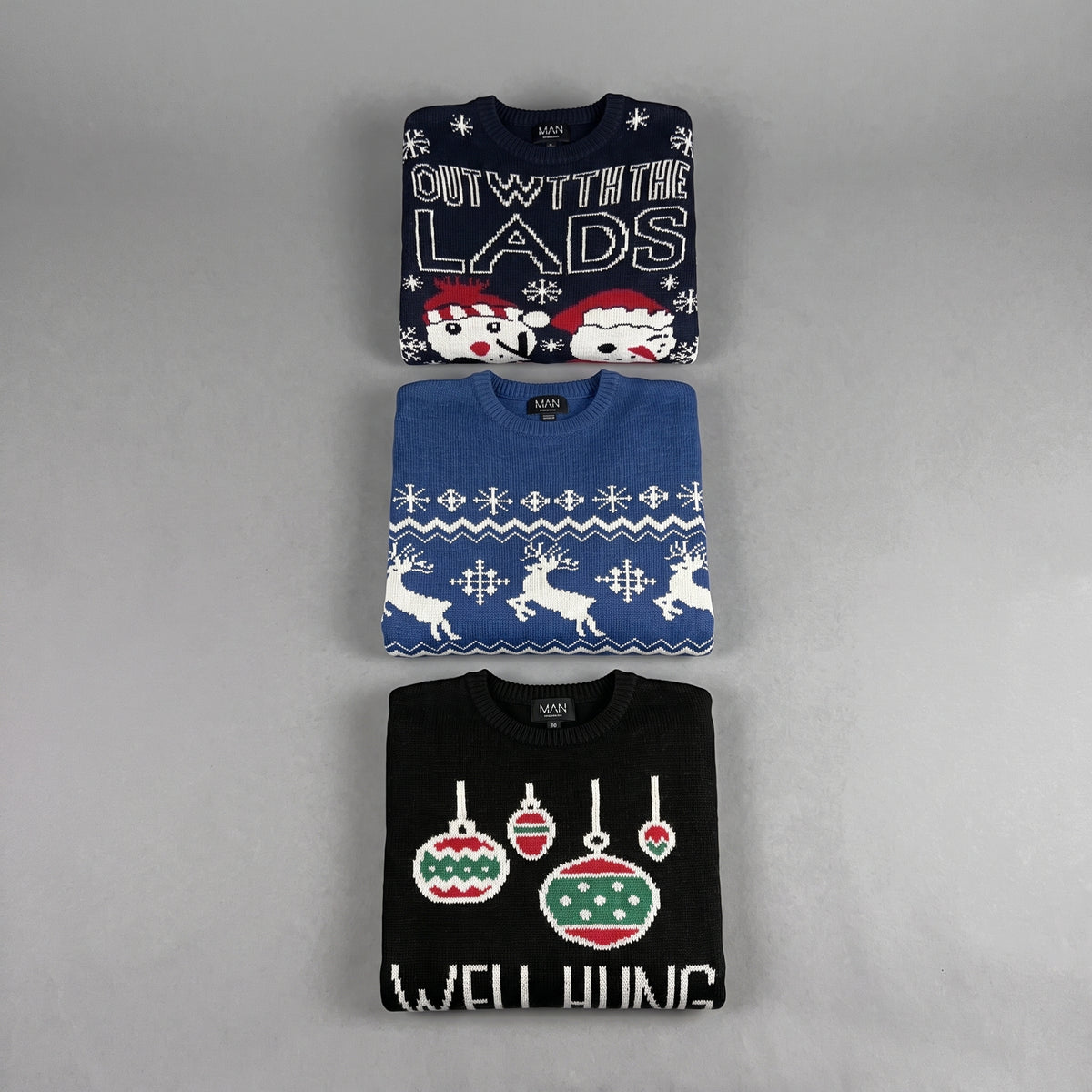 BOOHOOMAN Xmas Jumper Box