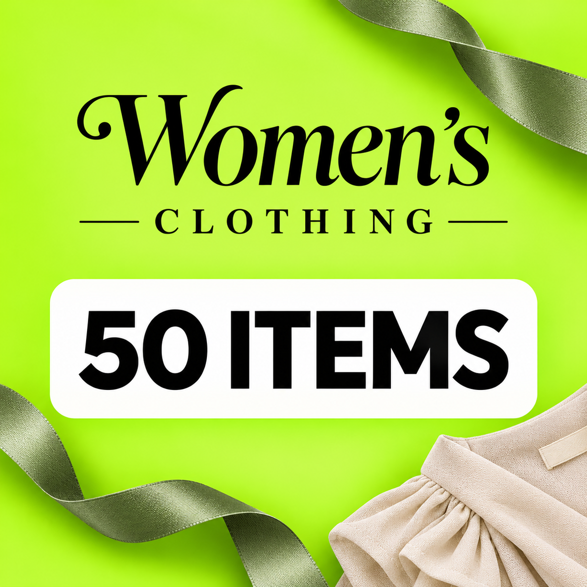 WOMEN’S CLOTHING EXTRA · 50+ ITEMS