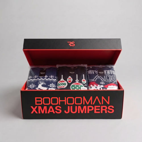 BOOHOOMAN Xmas Jumper Box