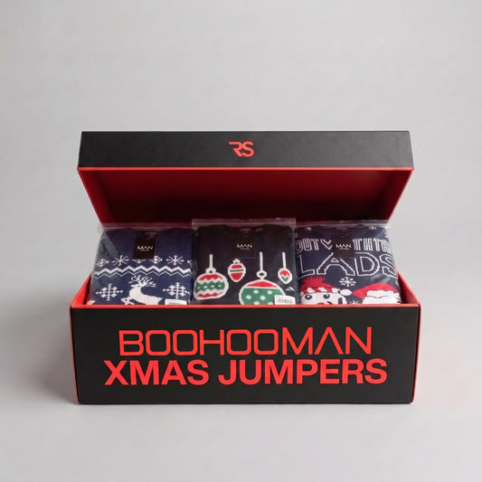 BOOHOOMAN Xmas Jumper Box